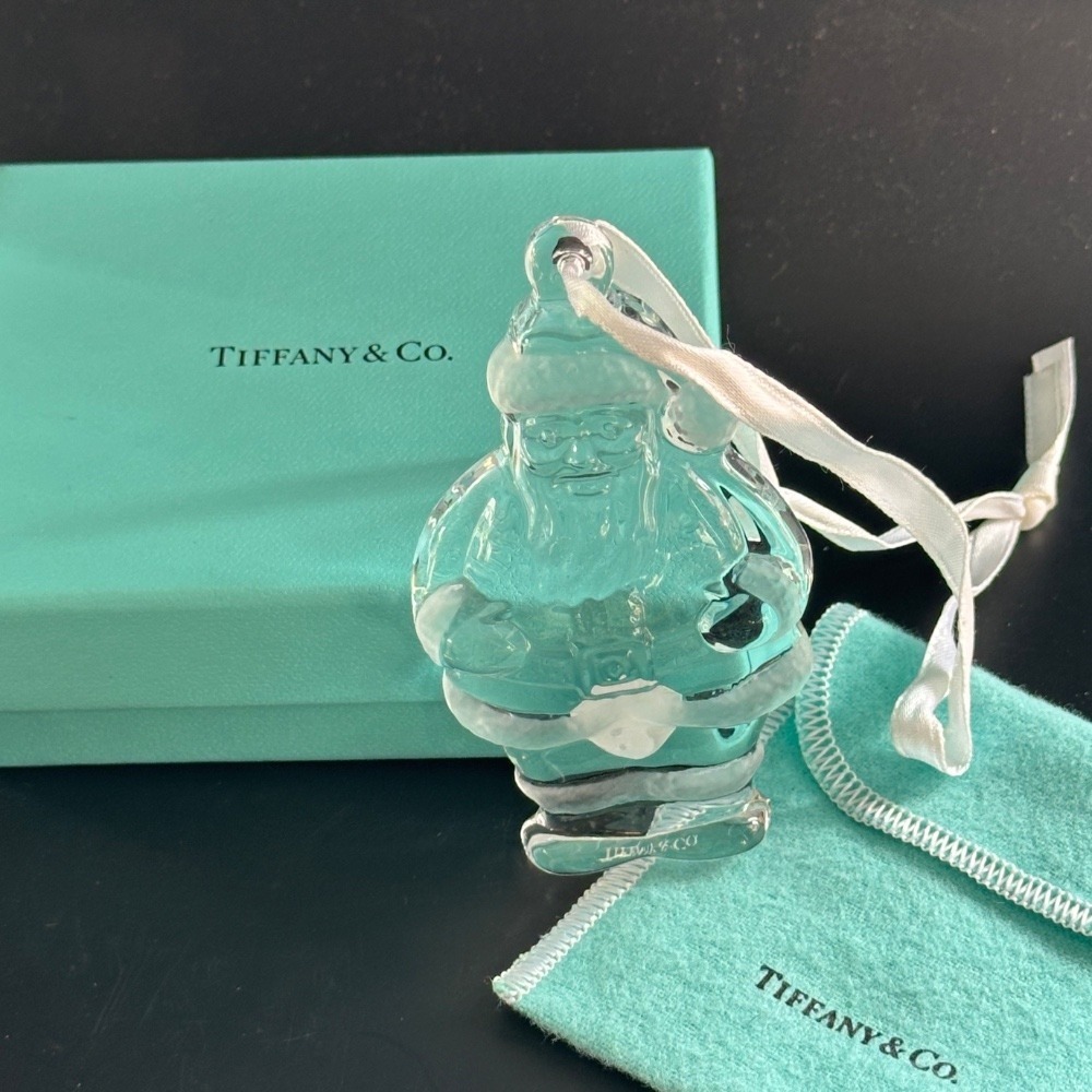 Tiffany & Co. Large Crystal Santa Ornament Made‎ in Germany